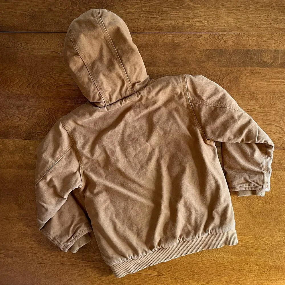 Carhartt tan canvas jacket S 7-8